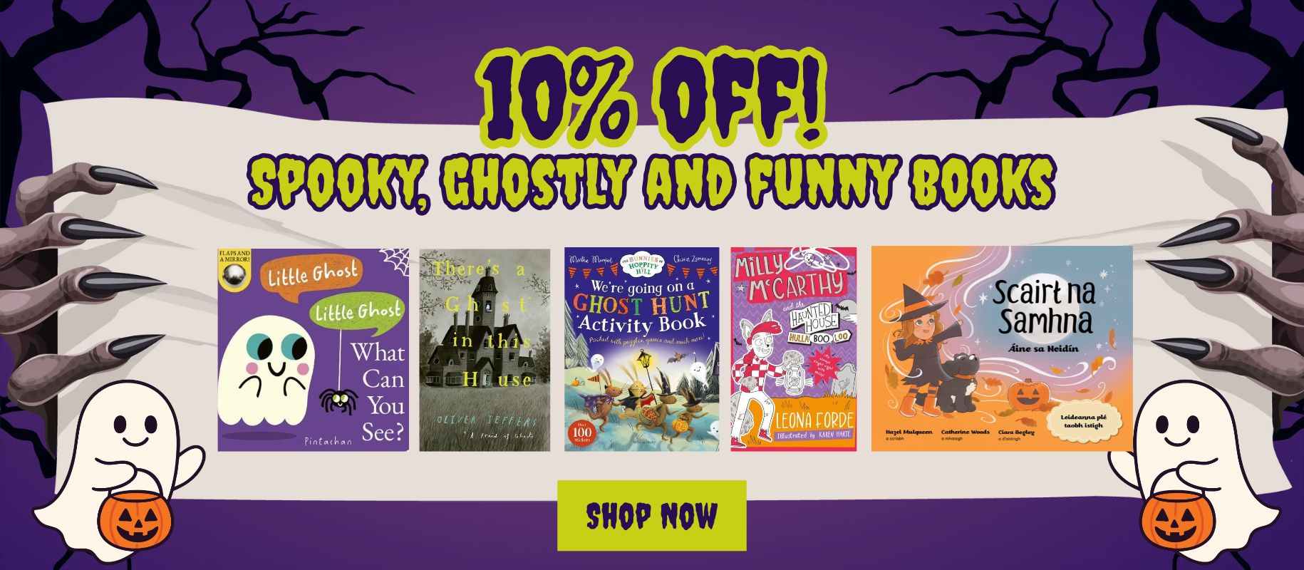 Halloween Sale - 10% OFF Spooky, Ghostly and Funny books.